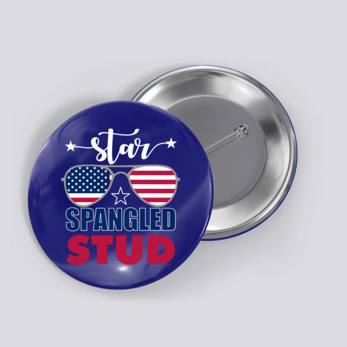 America Star Spangled Stud Graphic Gift Button