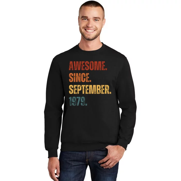 Awesome Since September 1979 44 Years Old Gift 44th Birthday Sweatshirt