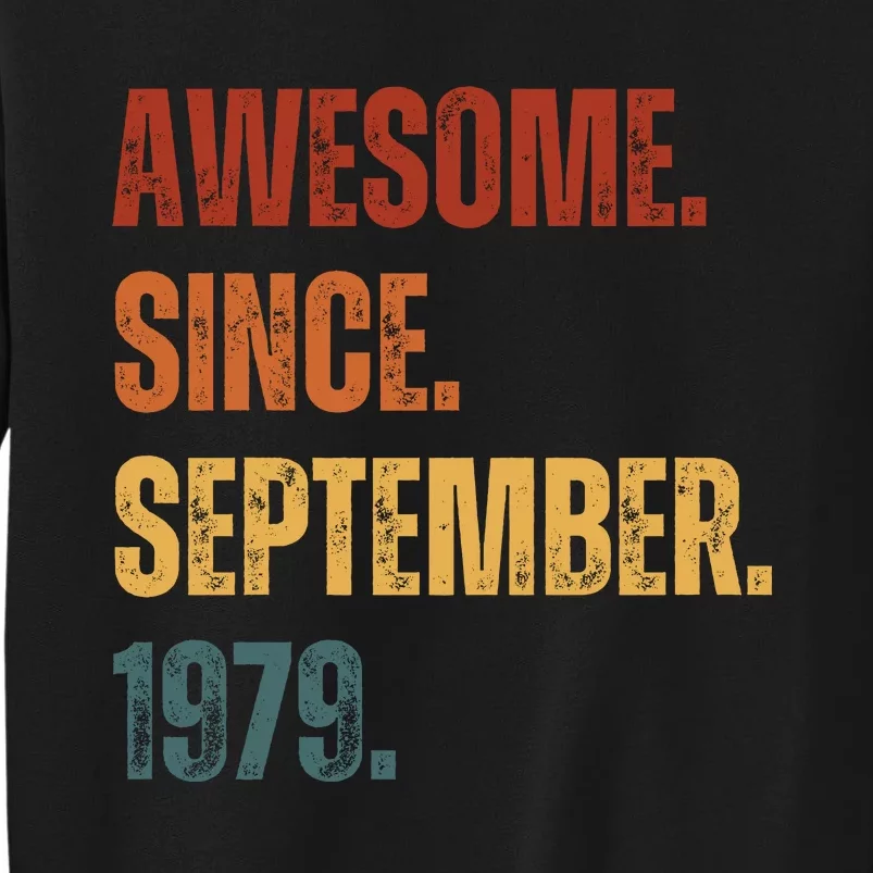 Awesome Since September 1979 44 Years Old Gift 44th Birthday Sweatshirt