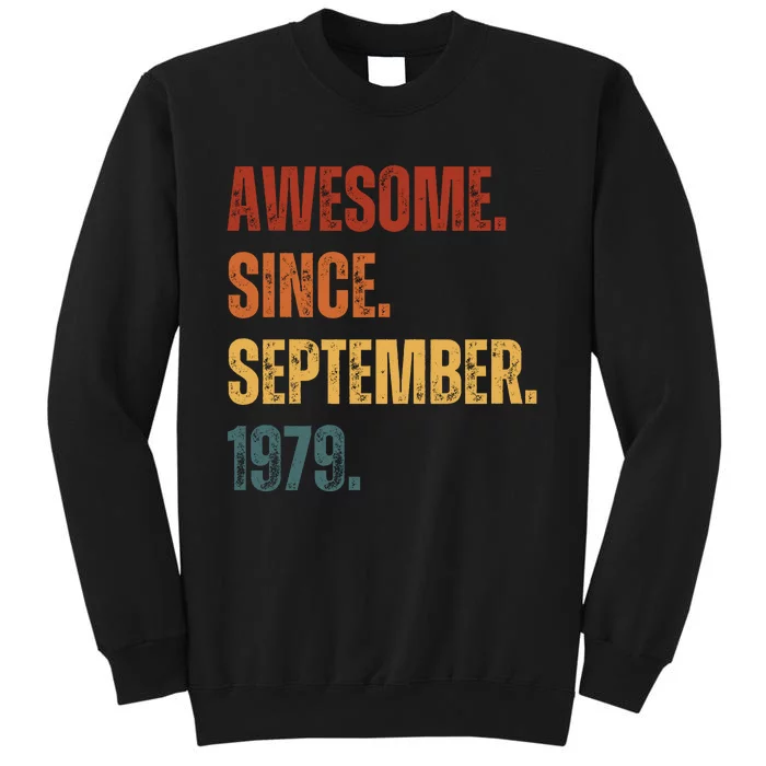 Awesome Since September 1979 44 Years Old Gift 44th Birthday Sweatshirt