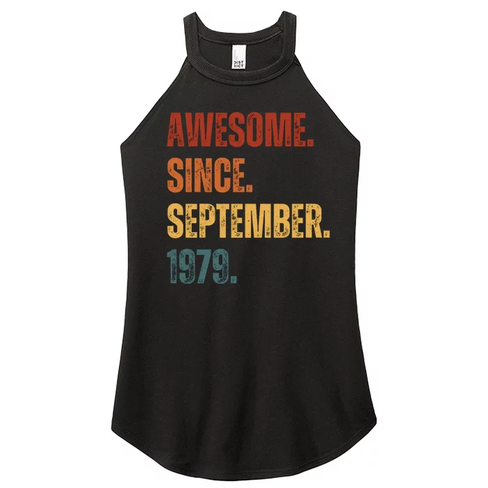 Awesome Since September 1979 44 Years Old Gift 44th Birthday Women’s Perfect Tri Rocker Tank