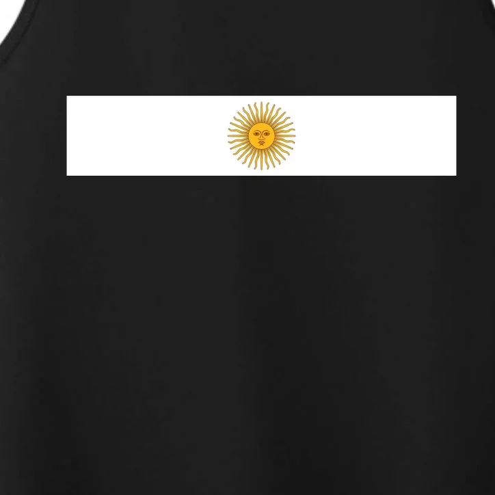 Argentine Simple Stripe Flag Performance Tank