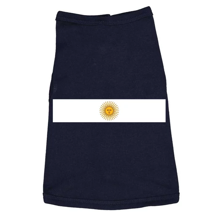 Argentine Simple Stripe Flag Doggie Tank