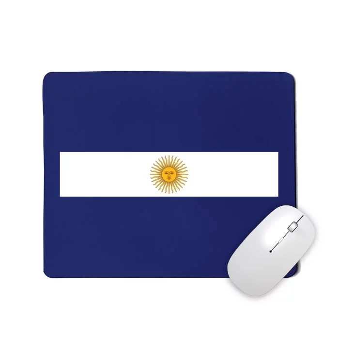 Argentine Simple Stripe Flag Mousepad