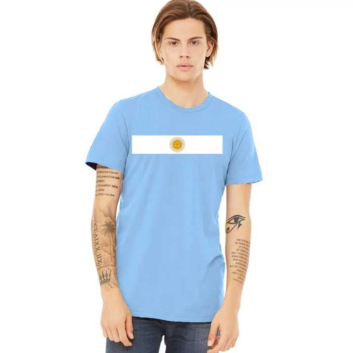 Argentine Simple Stripe Flag Premium T-Shirt