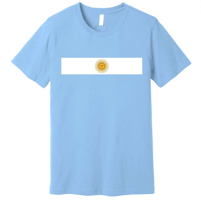 Argentine Simple Stripe Flag Premium T-Shirt