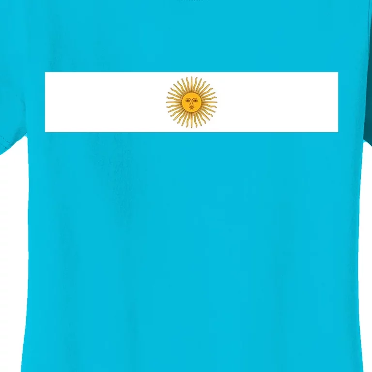 Argentine Simple Stripe Flag Women's T-Shirt