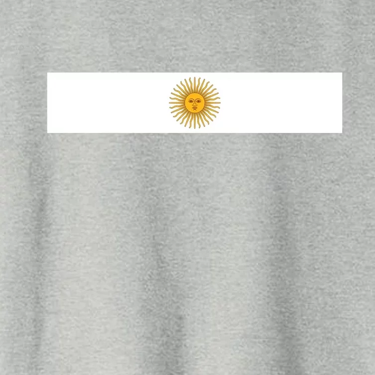 Argentine Simple Stripe Flag Women's Crop Top Tee