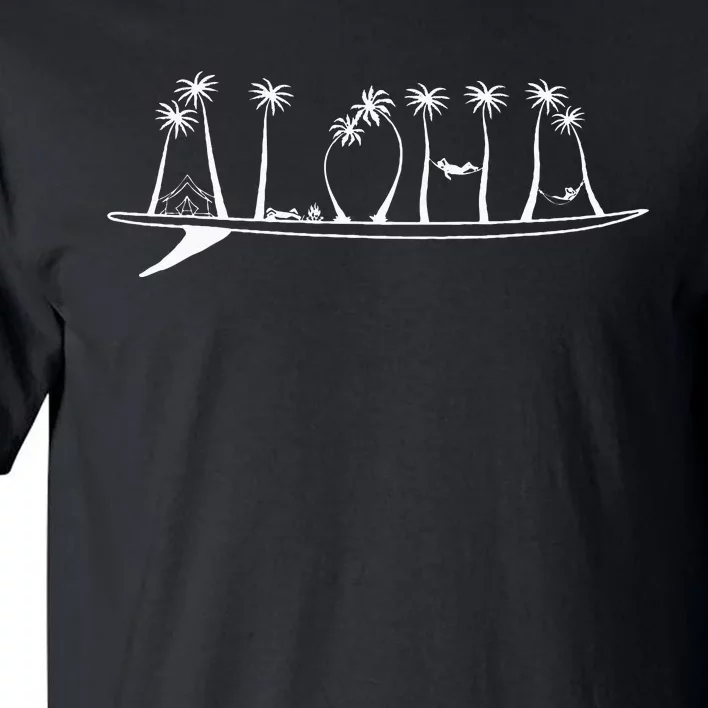 ALOHA Surfboard Surfing Gift Tall T-Shirt