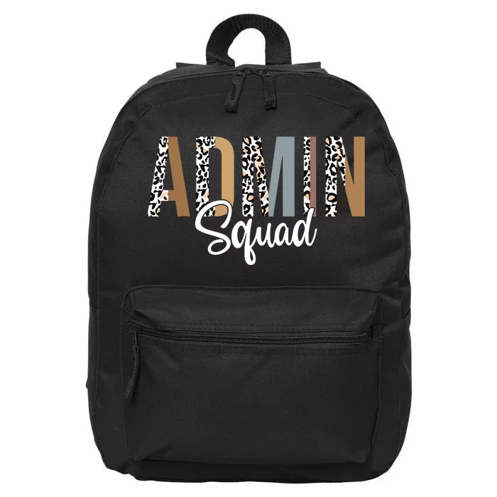 Admin Squad School Admin Assistant Principal Administrator 16 in Basic Backpack