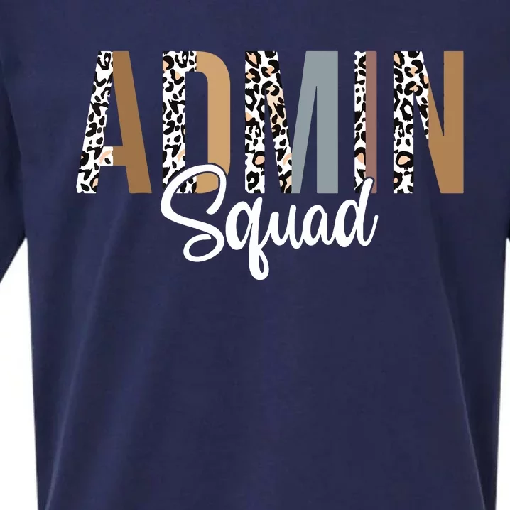 Admin Squad School Admin Assistant Principal Administrator Sueded Cloud Jersey T-Shirt