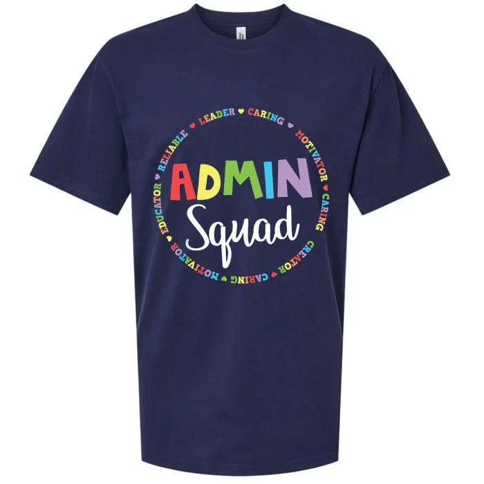 Admin Squad School Assistant Principal Crew Administrator Sueded Cloud Jersey T-Shirt