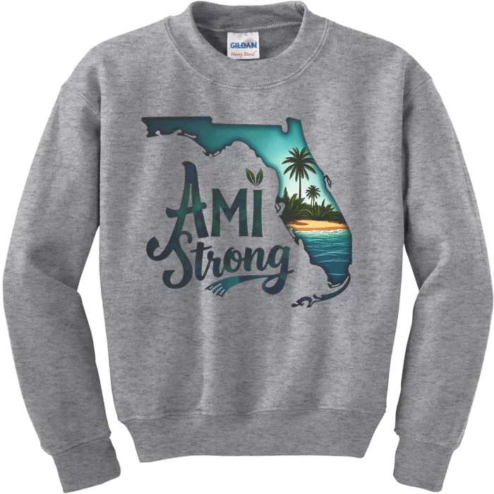 Ami Strong Support Florida Kids Sweatshirt