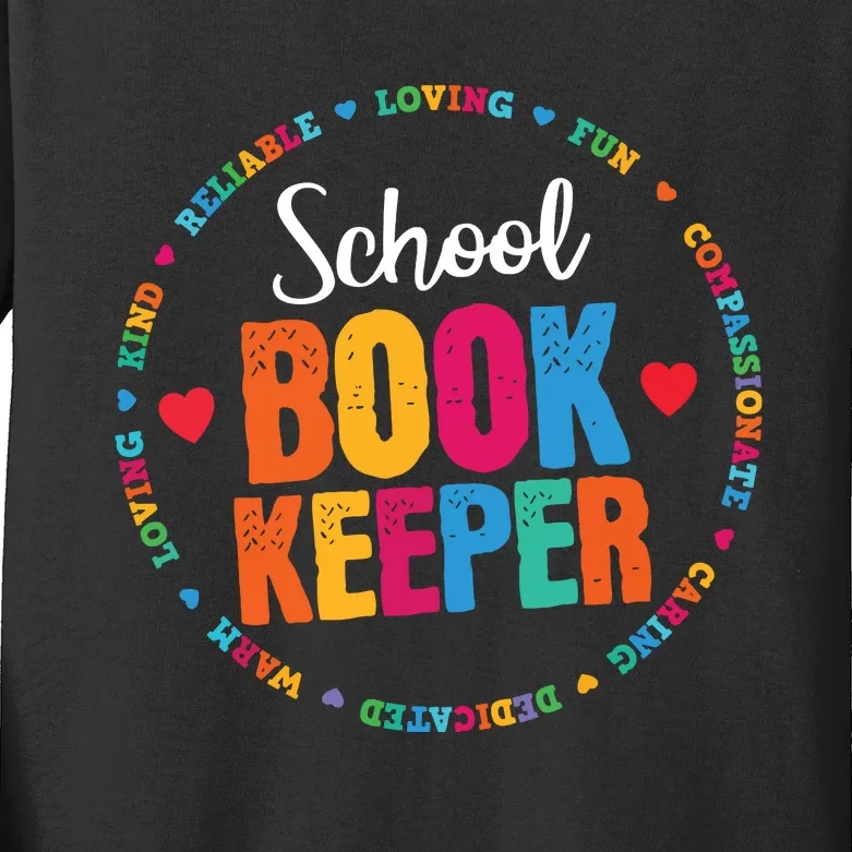 Admin Squad School Assistant Principal School Bookkeeper Kids Long Sleeve Shirt