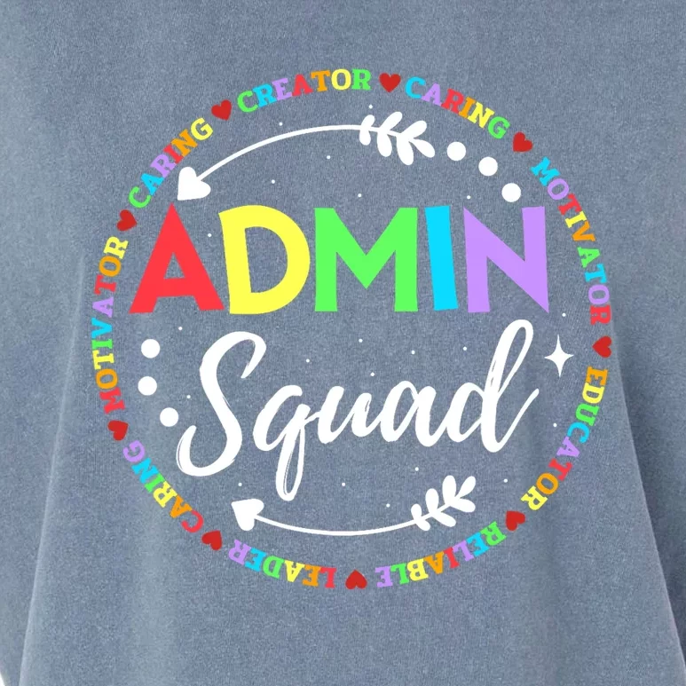 Admin Squad School Assistant Principal Administrator Crew Garment-Dyed Women's Muscle Tee