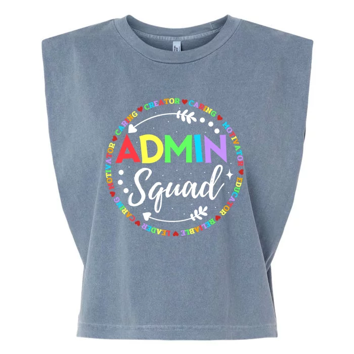 Admin Squad School Assistant Principal Administrator Crew Garment-Dyed Women's Muscle Tee