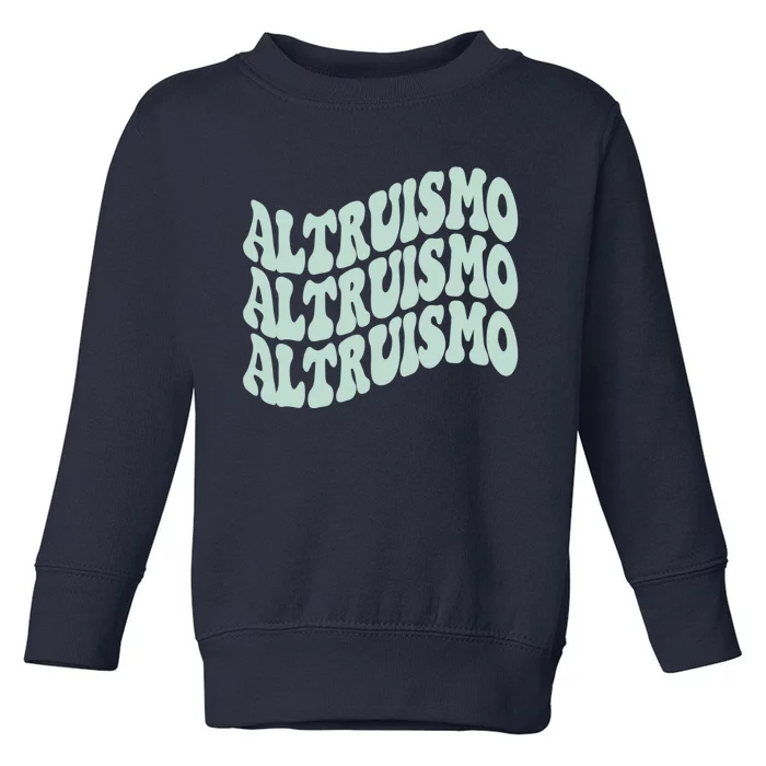 Altruismo School Spirit Wavy Stacked Toddler Sweatshirt