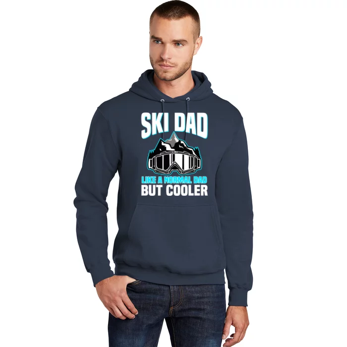 Alpine Ski Slope Downhill Skiing Dad Skier Hoodie