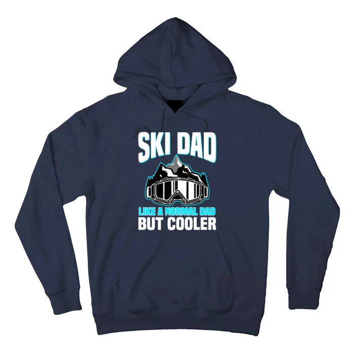 Alpine Ski Slope Downhill Skiing Dad Skier Hoodie