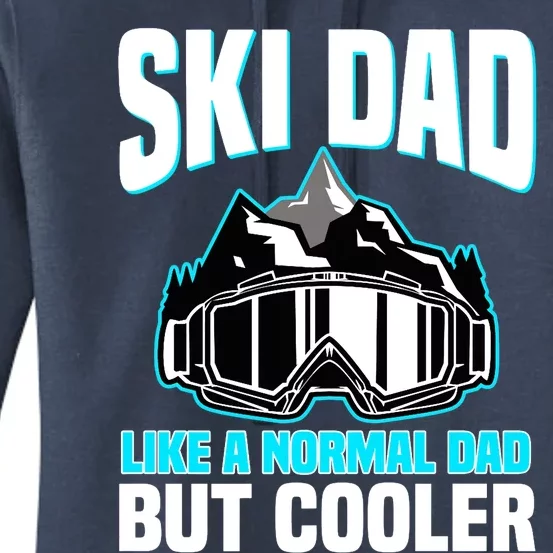 Alpine Ski Slope Downhill Skiing Dad Skier Women's Pullover Hoodie