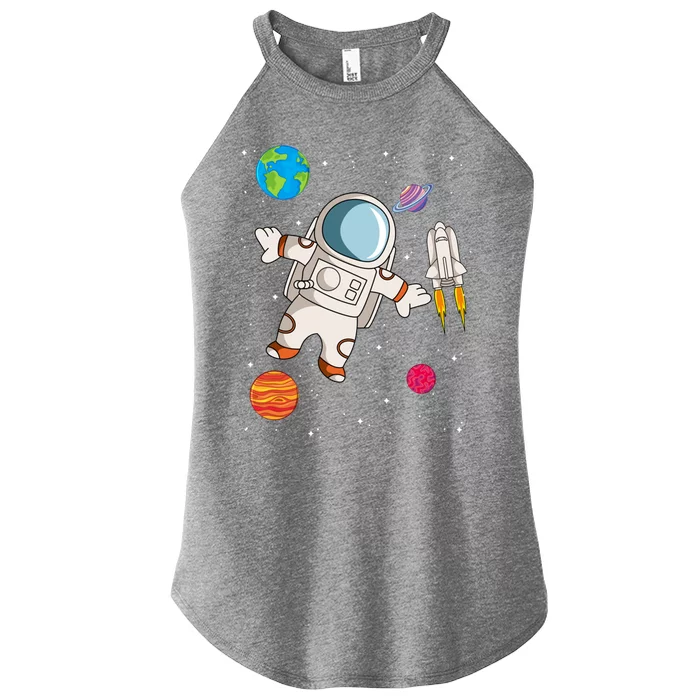 Astronaut Space Science Rocket Ship Gift Women’s Perfect Tri Rocker Tank