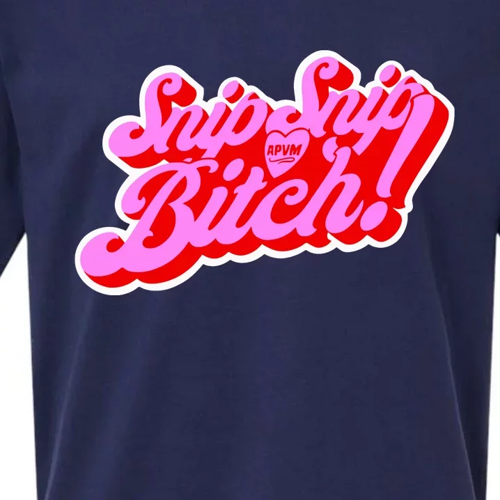 Angeriaqueen Snip Snip Apvm Bitch Limited Sueded Cloud Jersey T-Shirt