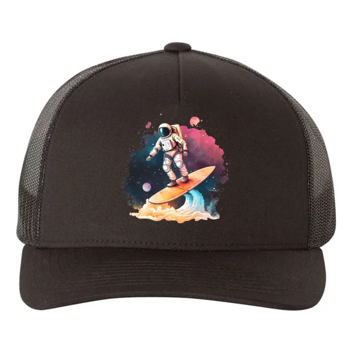 Astronaut Surfing Space Surfer Gift Yupoong Adult 5-Panel Trucker Hat