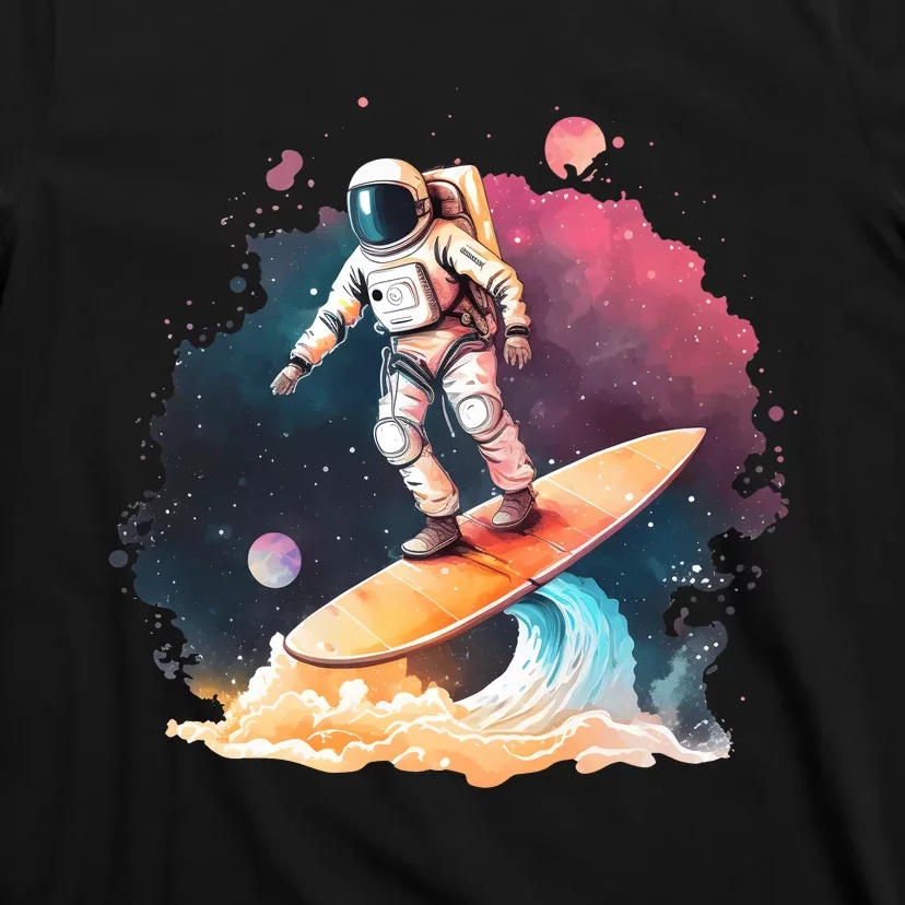 Astronaut Surfing Space Surfer Gift T-Shirt