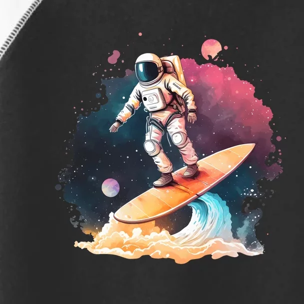 Astronaut Surfing Space Surfer Gift Toddler Fine Jersey T-Shirt