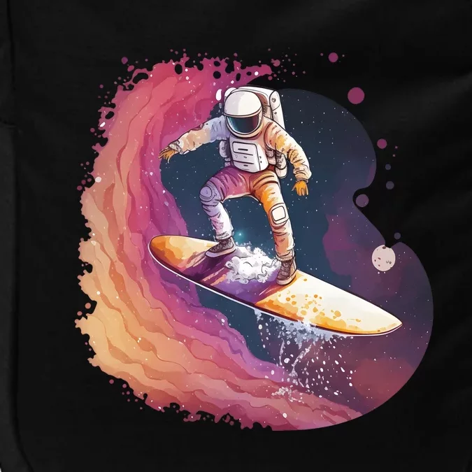 Astronaut Surfing Space Surfer Impact Tech Backpack