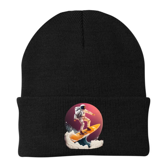 Astronaut Surfing Space Surfer Knit Cap Winter Beanie