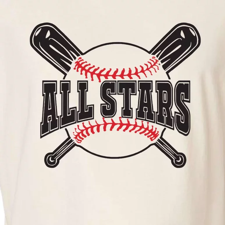 All Stars Softball Baseball Garment-Dyed Women's Muscle Tee