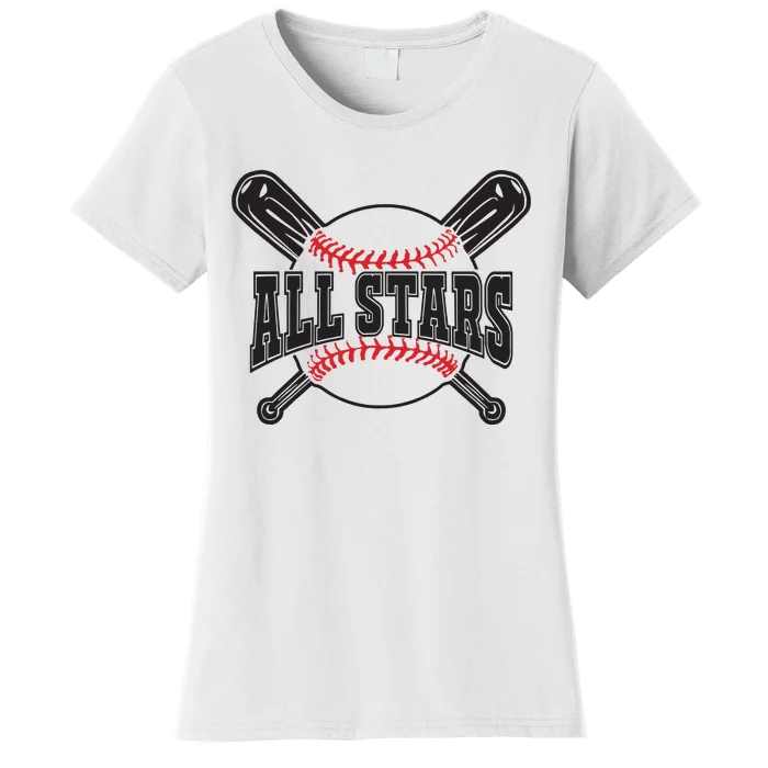 All Stars Softball Baseball Women's T-Shirt