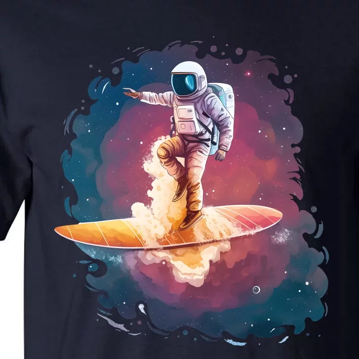 Astronaut Surfing Space Surfer Tall T-Shirt