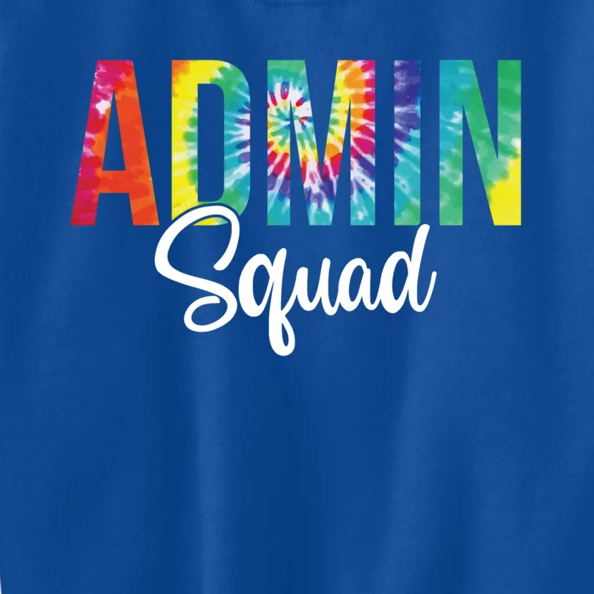 Admin Squad School Admin Assistant Principal Administrator Cool Gift Kids Sweatshirt