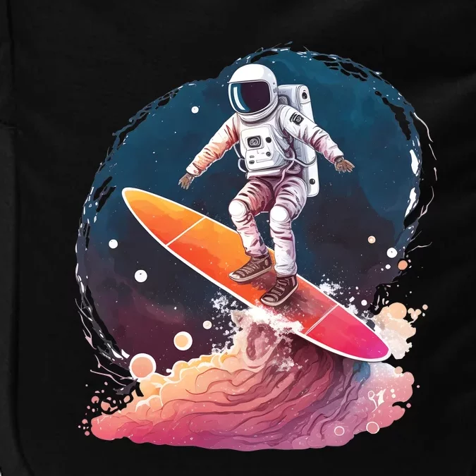 Astronaut Surfing Space Surfer Impact Tech Backpack