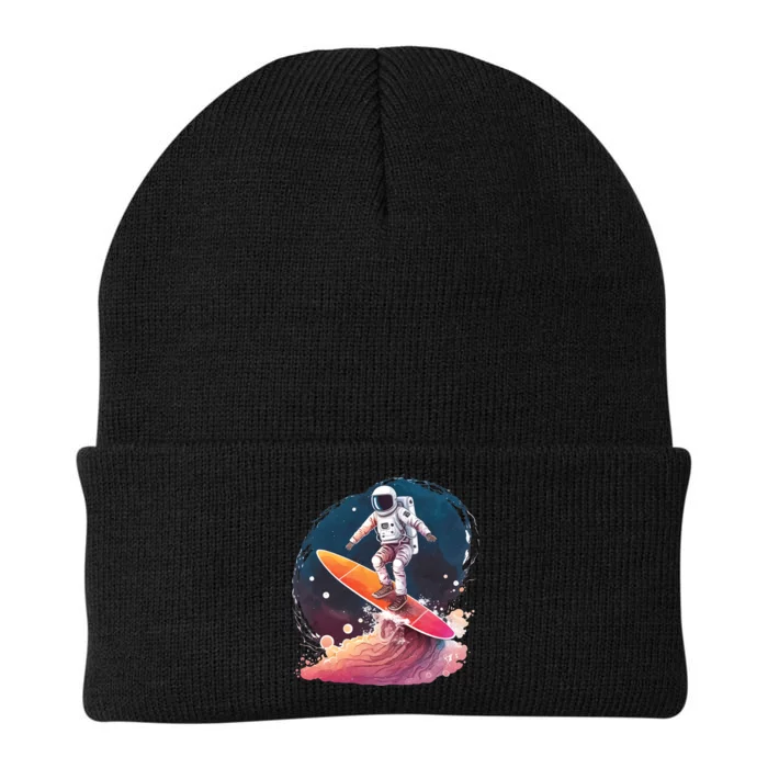 Astronaut Surfing Space Surfer Knit Cap Winter Beanie