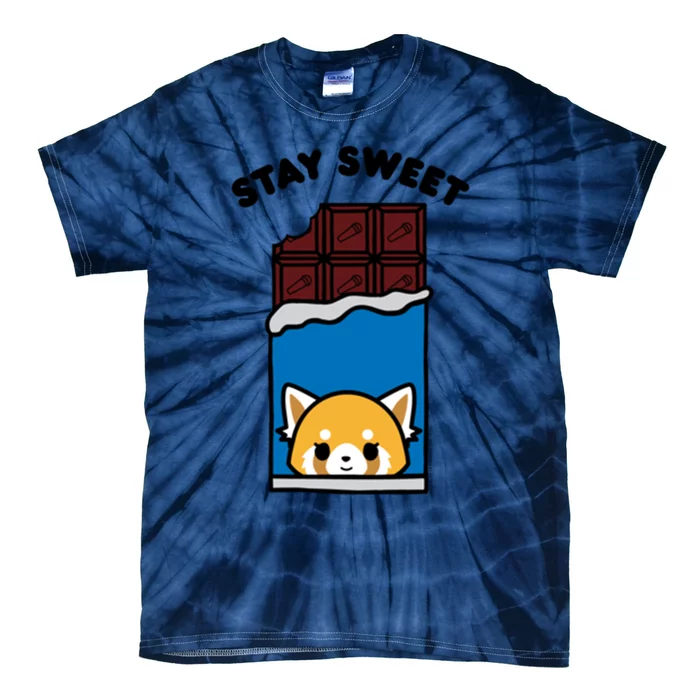 Aggretsuko Stay Sweet Chocolate Bar Gift Tie-Dye T-Shirt