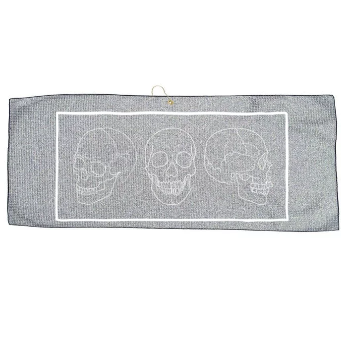 Aesthetic Skulls Soft Grunge Clothes Goth Teen Gift Large Microfiber Waffle Golf Towel