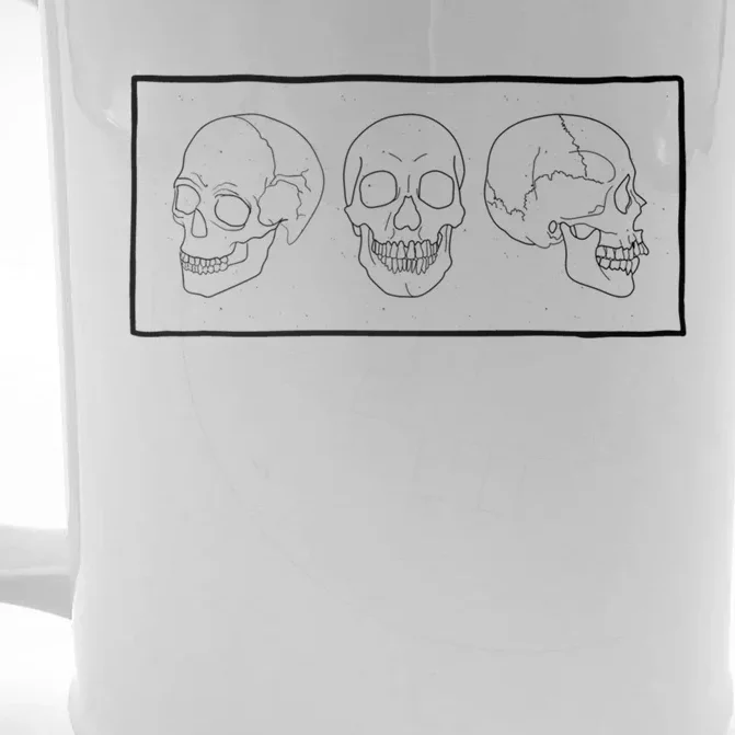 Aesthetic Skulls Soft Grunge Clothes Goth Teen Gift Front & Back Beer Stein