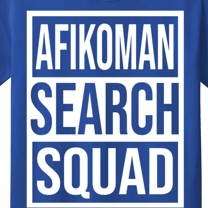 Afiko Search Squad Funny Passover Seder Design Funny Gift Kids T-Shirt