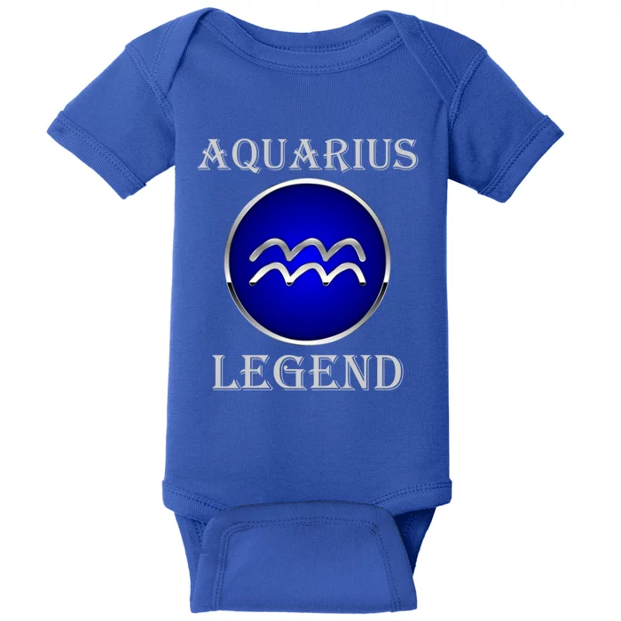 Aquarius Star Sign Great Gift Aquarius Legend Zodiac Gift Great Gift Baby Bodysuit