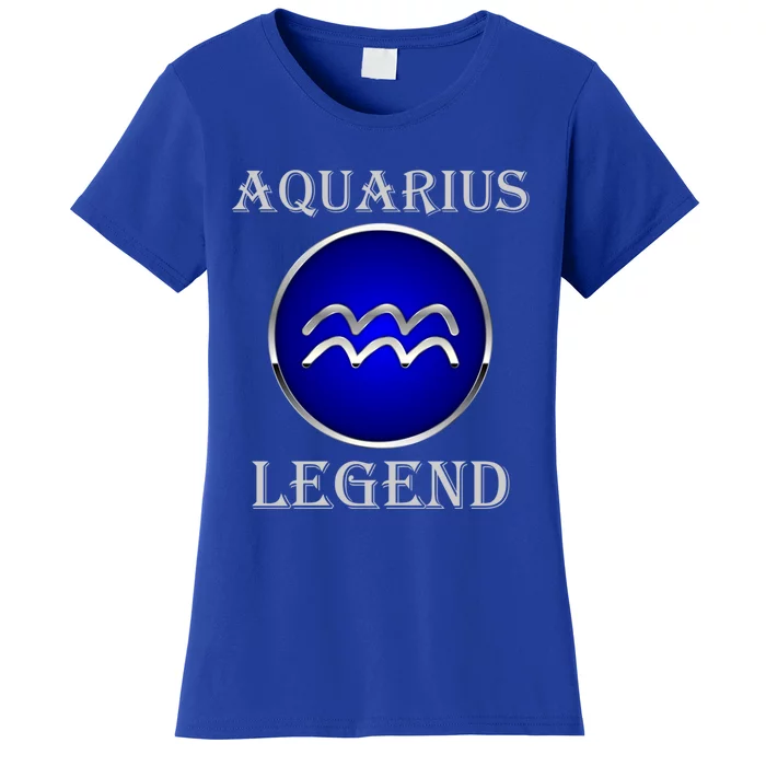 Aquarius Star Sign Great Gift Aquarius Legend Zodiac Gift Great Gift Women's T-Shirt