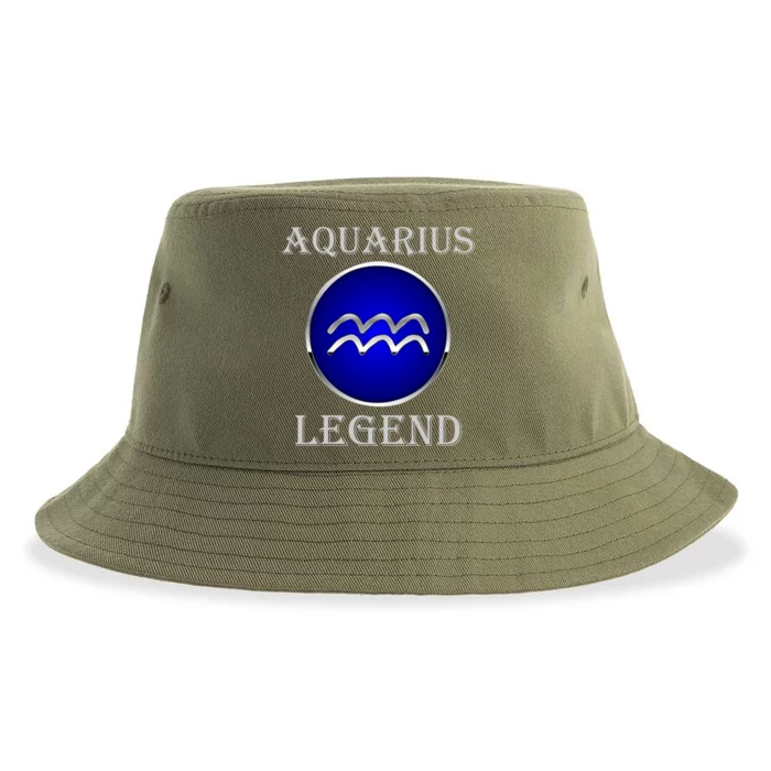 Aquarius Star Sign Great Gift Aquarius Legend Zodiac Gift Great Gift Sustainable Bucket Hat