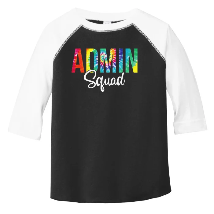 Admin Squad School Admin Assistant Principal Administrator Toddler Fine Jersey T-Shirt