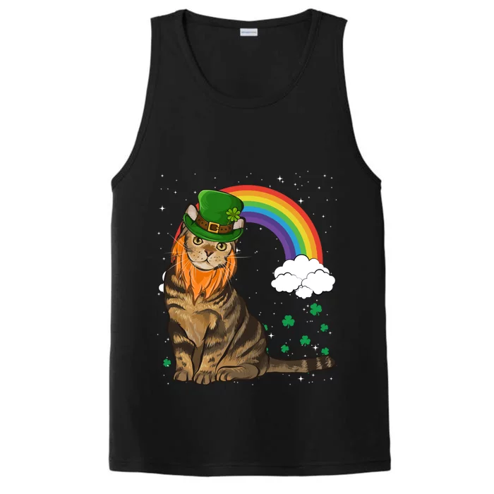 American Shorthair St Patricks Day Leprechaun Gift Cute Gift Performance Tank