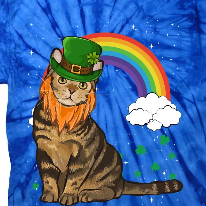 American Shorthair St Patricks Day Leprechaun Gift Cute Gift Tie-Dye T-Shirt