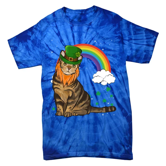 American Shorthair St Patricks Day Leprechaun Gift Cute Gift Tie-Dye T-Shirt