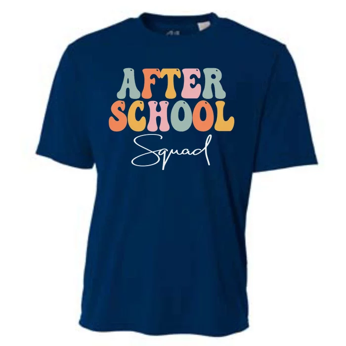 After School Squad Retro Groovy Vintage First Day Of School Cooling Performance Crew T-Shirt