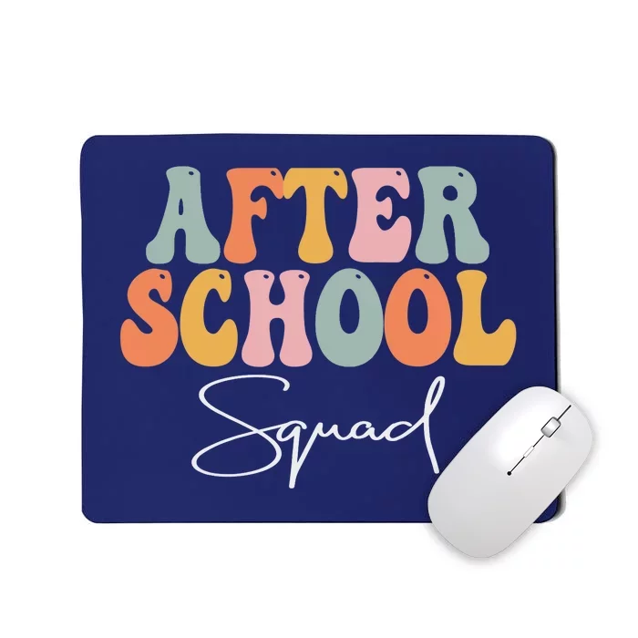 After School Squad Retro Groovy Vintage First Day Of School Mousepad